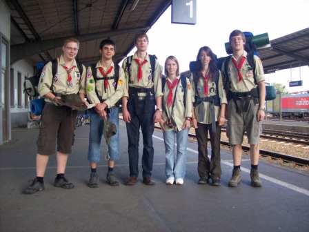 Gruppenbild am Neuwieder Bahnhof